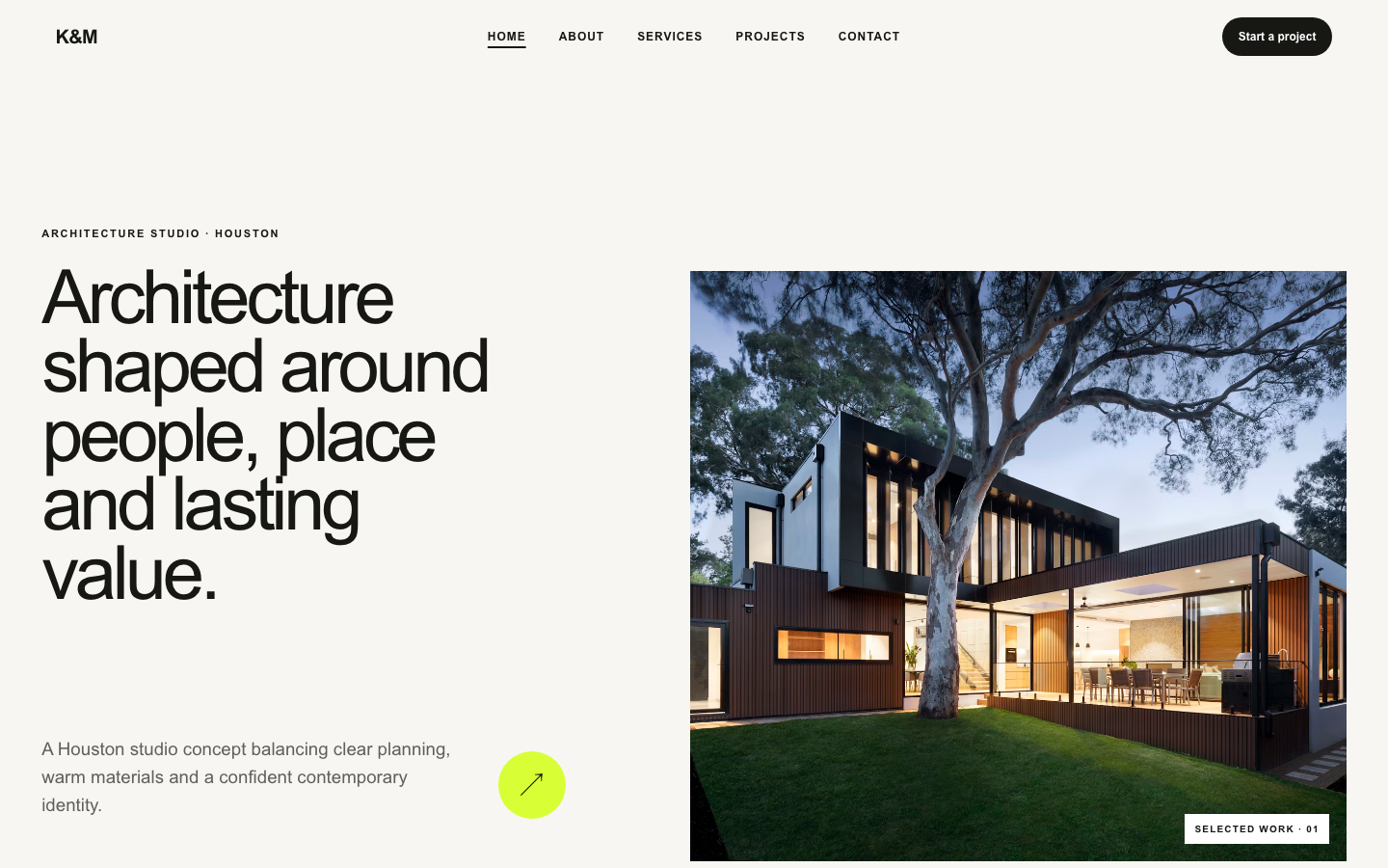 K & M Design Group website