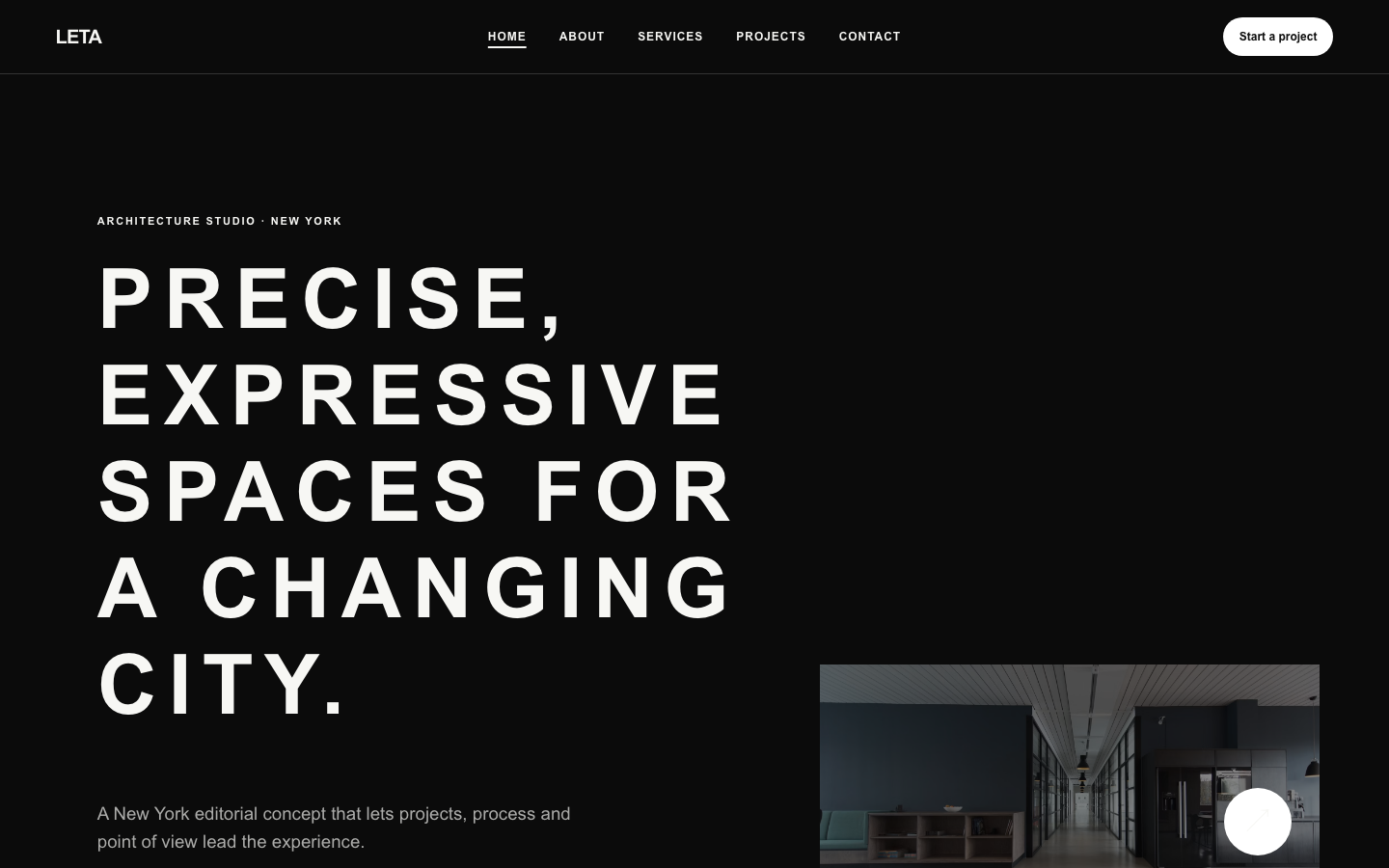 LETA Architecture PLLC website