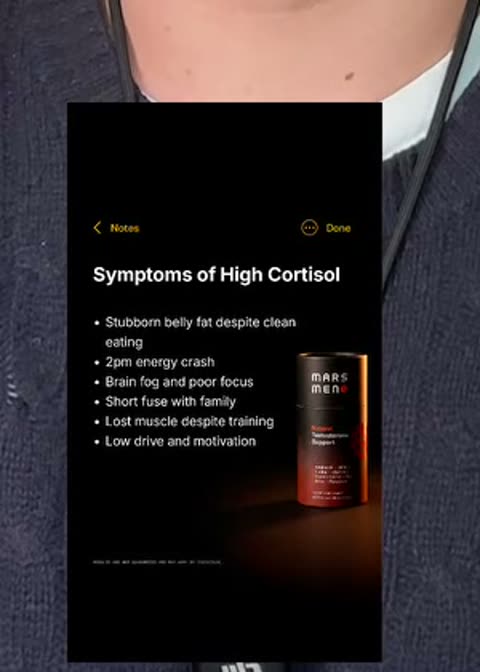 iPhone notes format, frame from the source ad