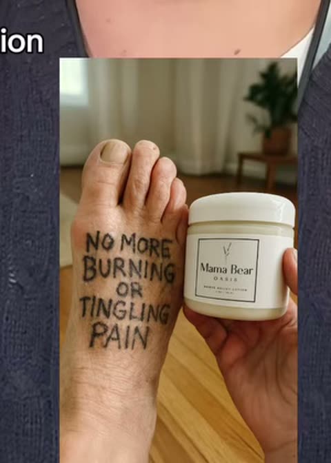 Text on skin format, frame from the source ad