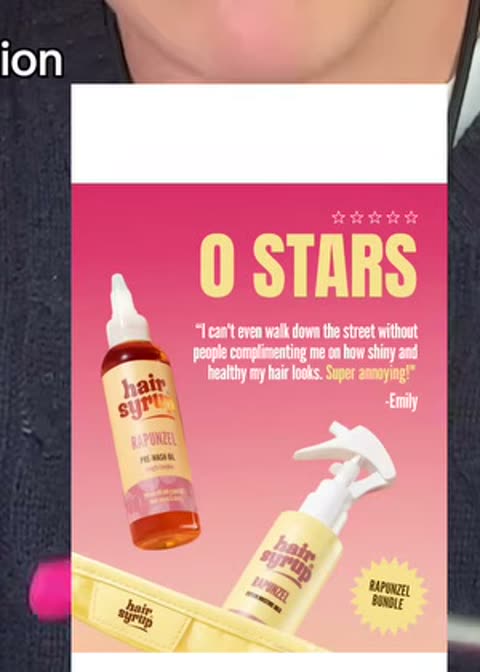 Zero stars format, frame from the source ad