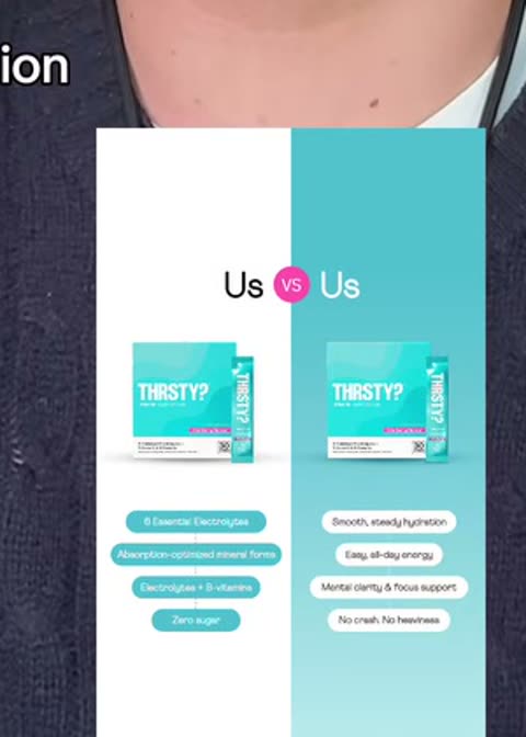 Us vs us format, frame from the source ad