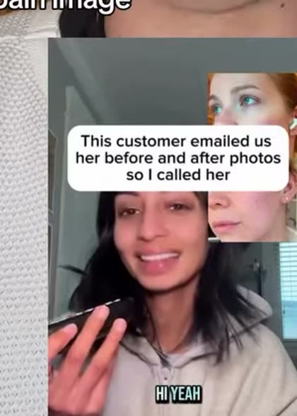 Customer call video format, the example shown for it
