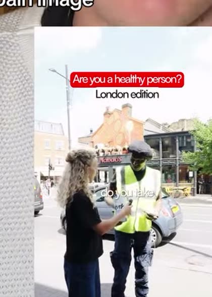 Street interview video format, the example shown for it